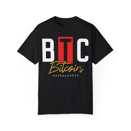 BraggerSwine Unisex Garment-Dyed T-Shirt - BTC Bitcoin Unstoppable