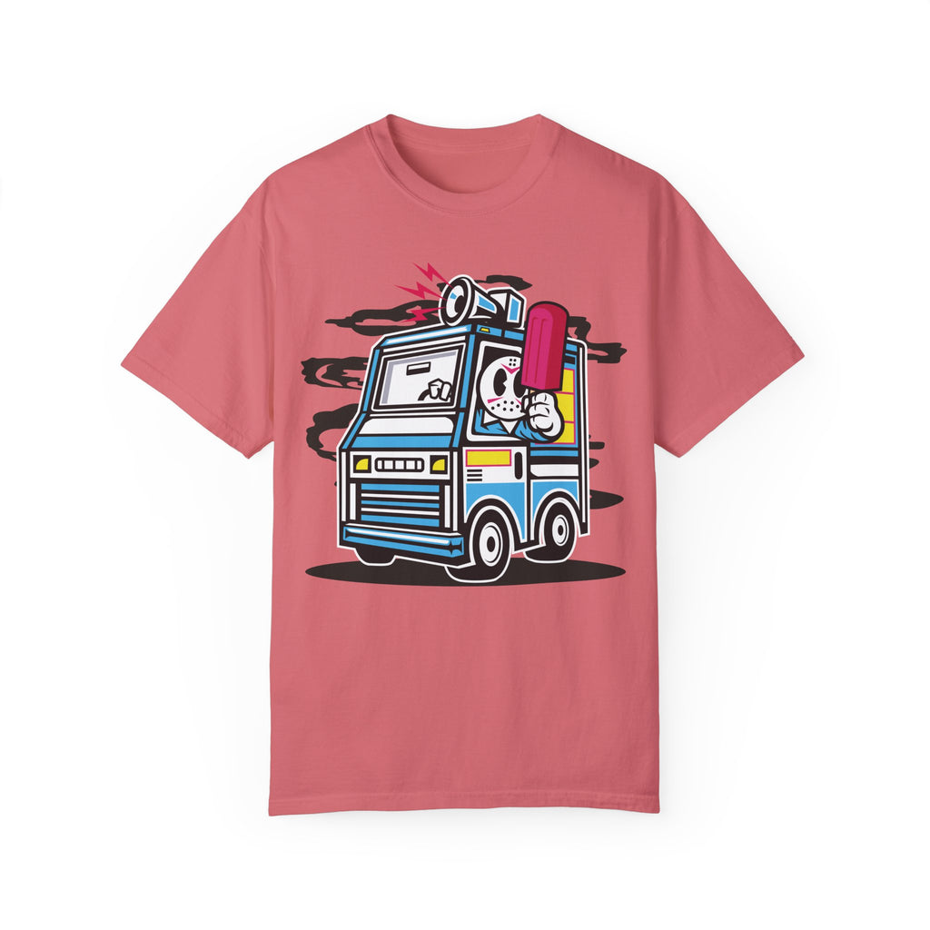 BraggerSwine Unisex Garment-Dyed T-Shirt - Serial Killer Ice Cream Truck