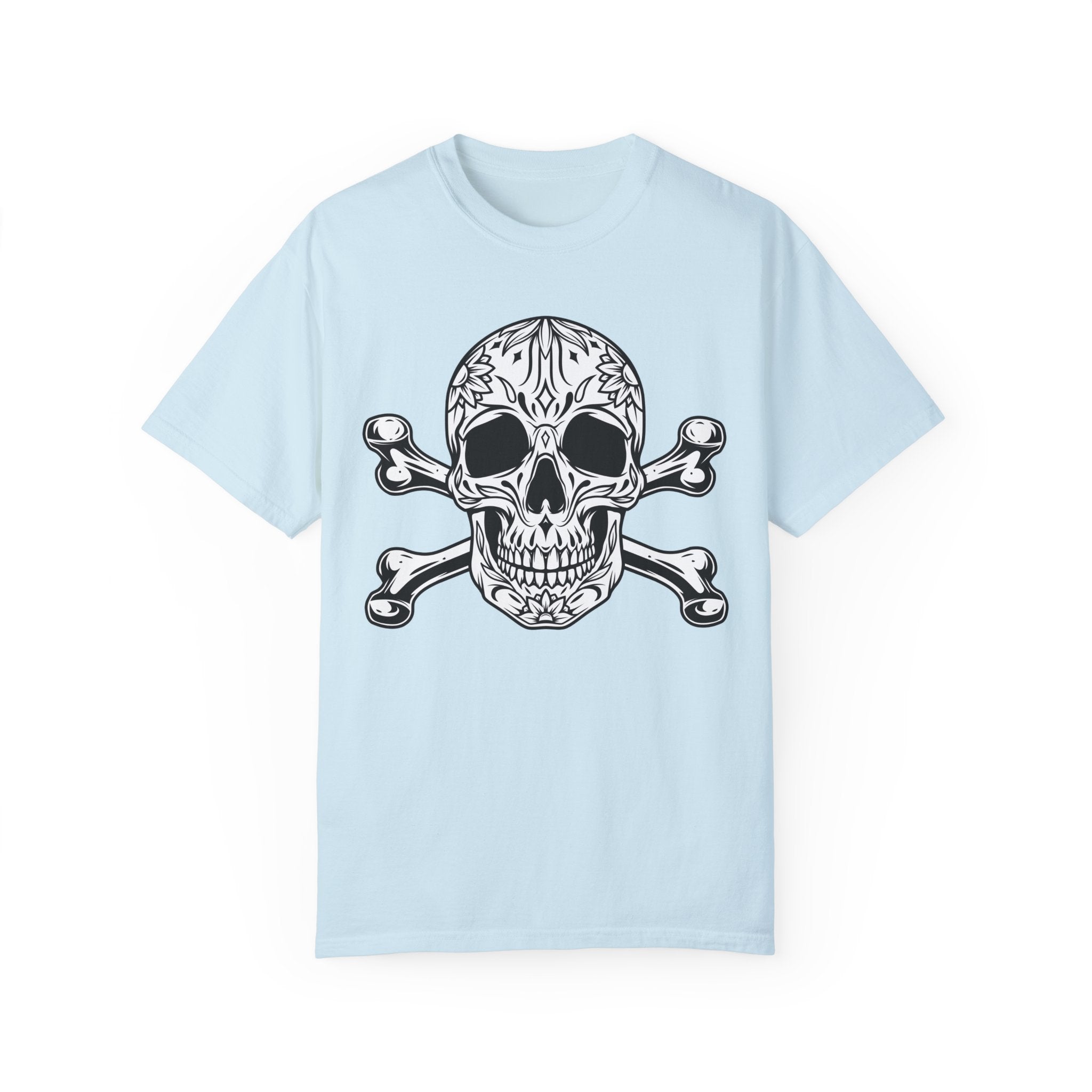 BraggerSwine Unisex Garment-Dyed T-Shirt - Mexican Skull & Bones