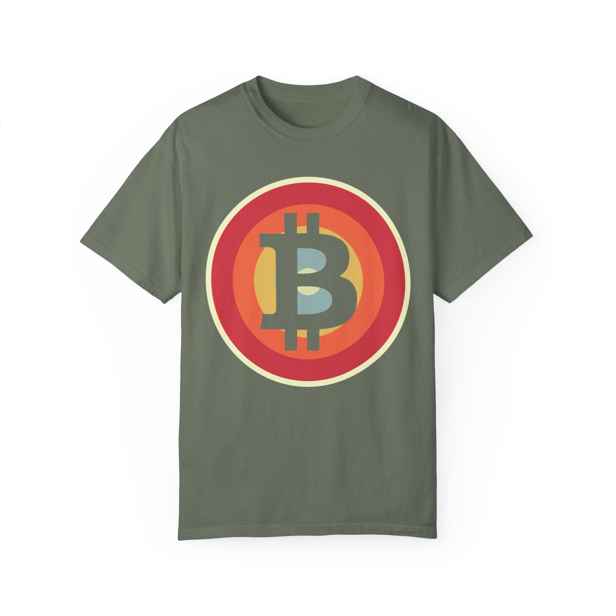 BraggerSwine Unisex Garment-Dyed T-Shirt - Bitcoin Retro