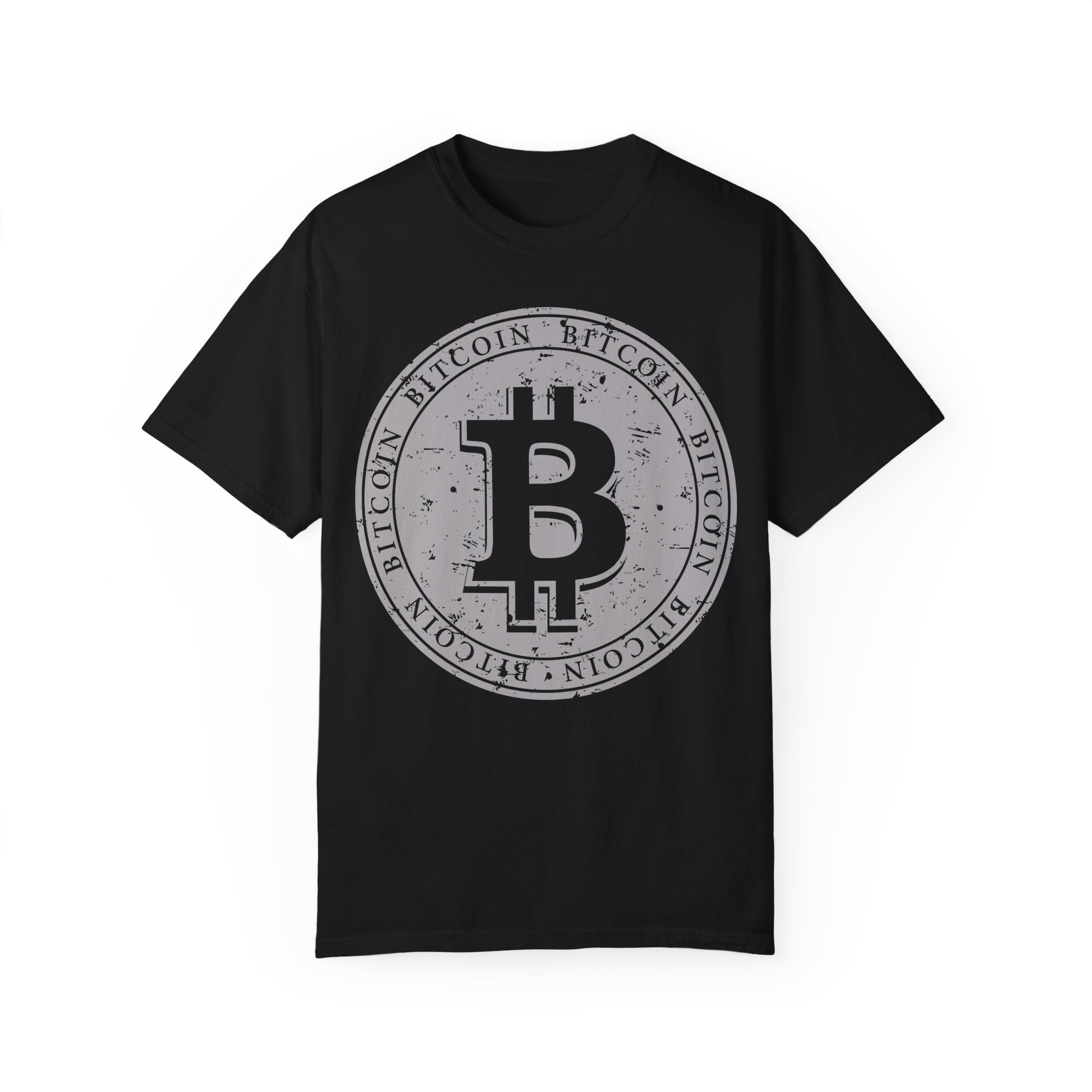 BraggerSwine Unisex Garment-Dyed T-Shirt - Bitcoin
