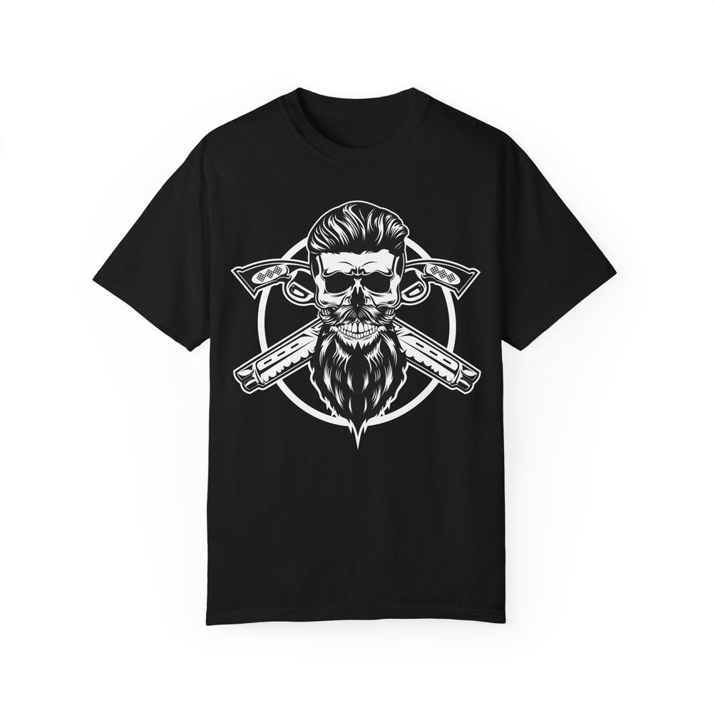 BraggerSwine Unisex Garment-Dyed T-Shirt - Skull Pistols