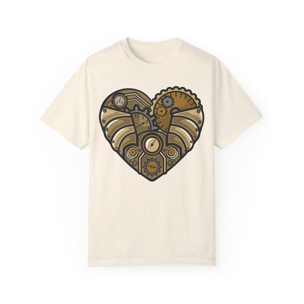 BraggerSwine Unisex Garment-Dyed T-Shirt - Steam Punk Heart