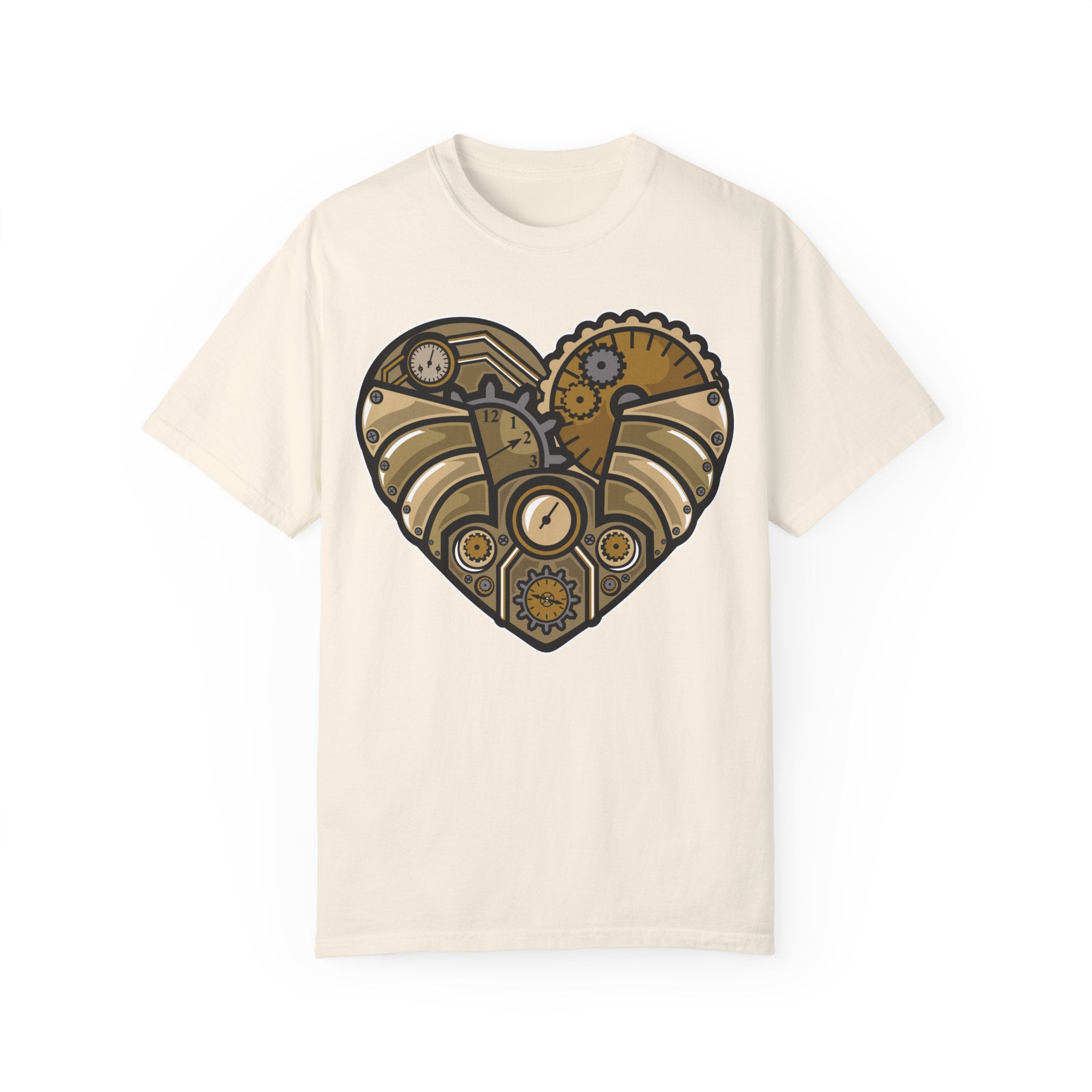 BraggerSwine Unisex Garment-Dyed T-Shirt - Steam Punk Heart
