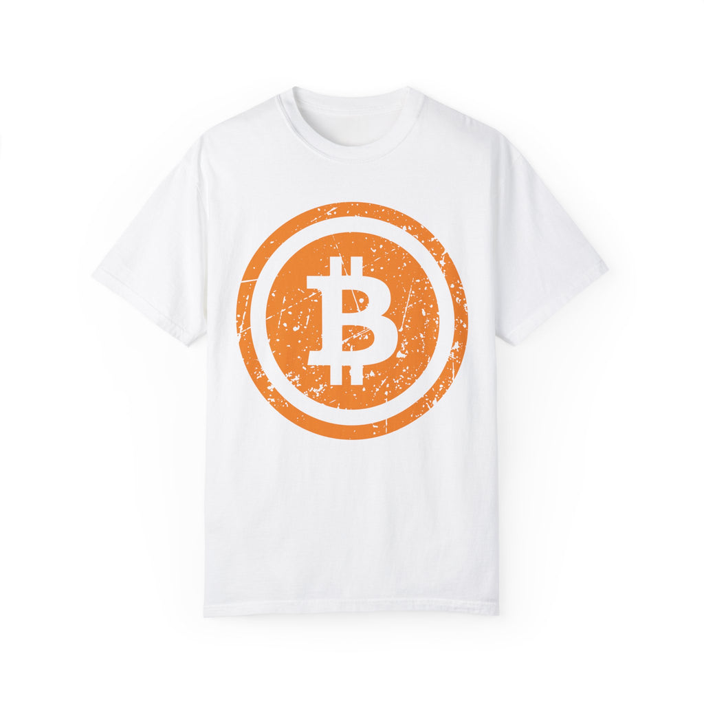 BraggerSwine Unisex Garment-Dyed T-Shirt - Vintage Bitcoin