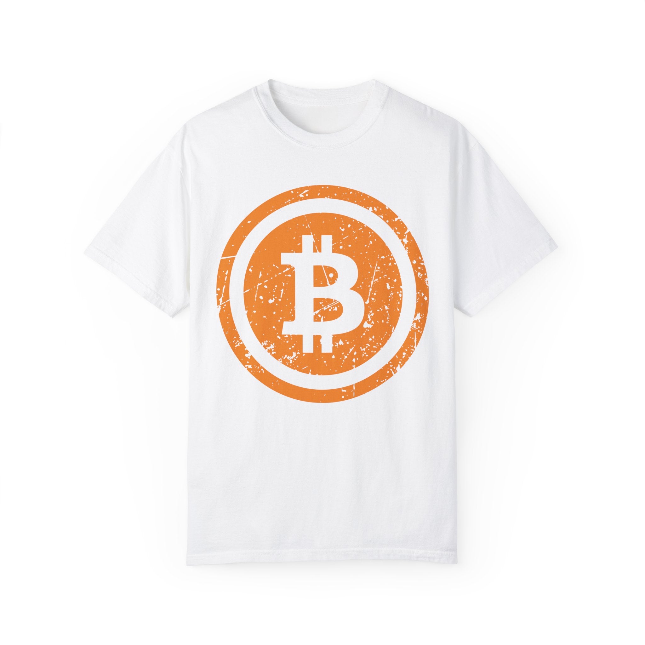 BraggerSwine Unisex Garment-Dyed T-Shirt - Vintage Bitcoin