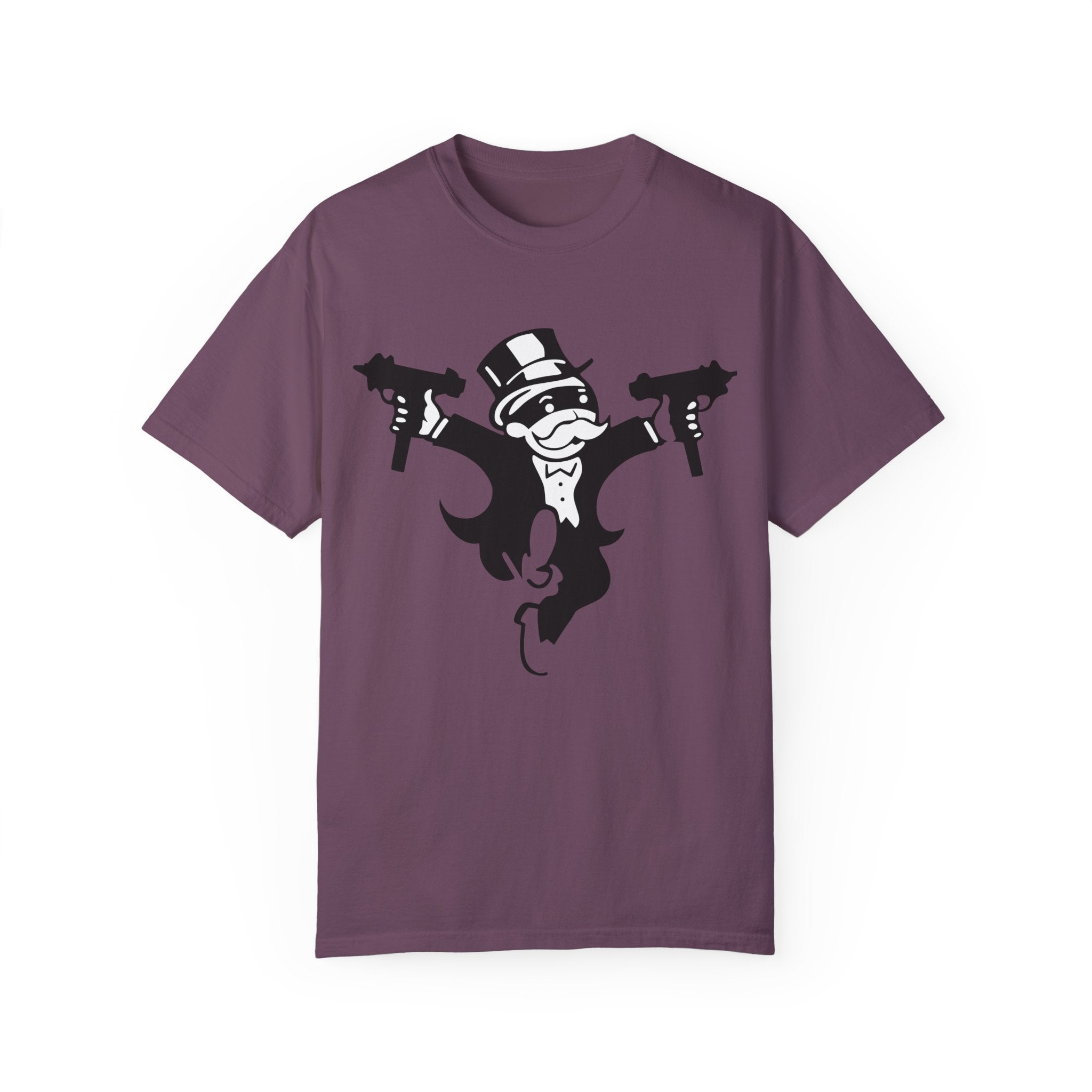 BraggerSwine Unisex Garment-Dyed T-Shirt - Monopoly Gangster