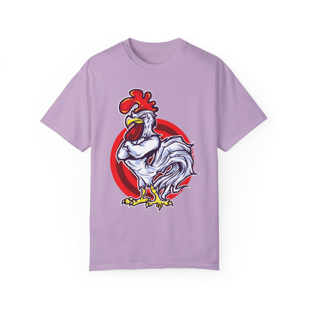 BraggerSwine Unisex Garment-Dyed T-Shirt - Big "Cock" Rooster