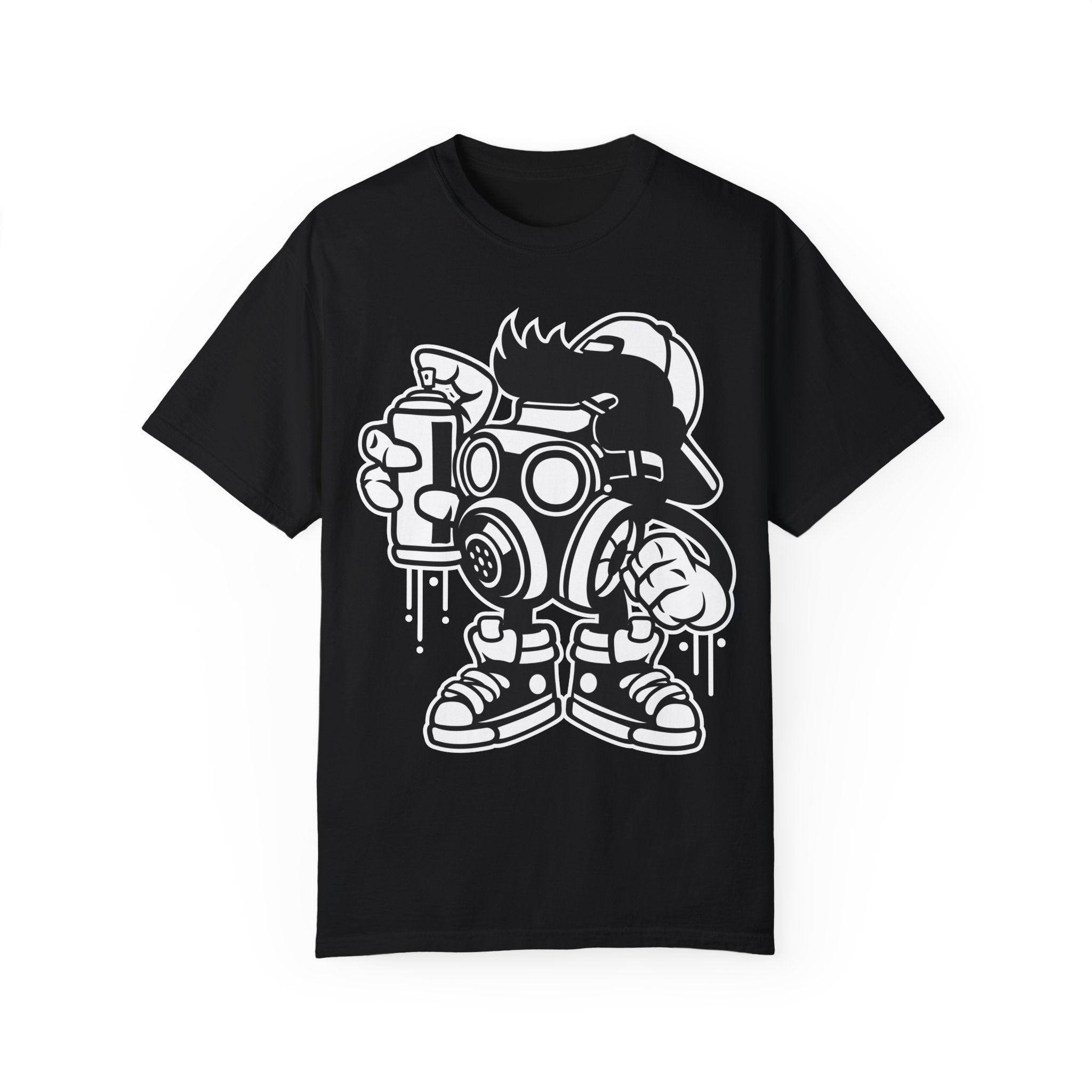 BraggerSwine Unisex Garment-Dyed T-Shirt - Graffiti Bomber