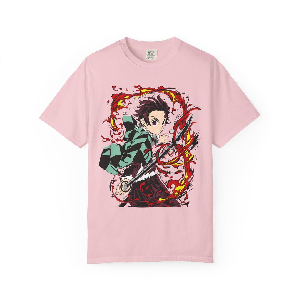 Anime Demon Slayer T-Shirt — Kamado Tanjiro Action Graphic Tee
