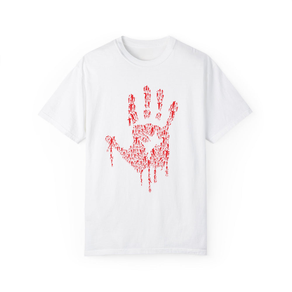 BraggerSwine Unisex Garment-Dyed T-Shirt - Zombie Hand