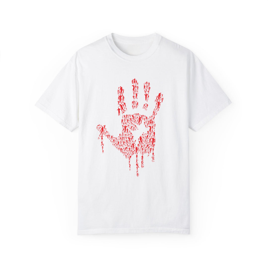 BraggerSwine Unisex Garment-Dyed T-Shirt - Zombie Hand