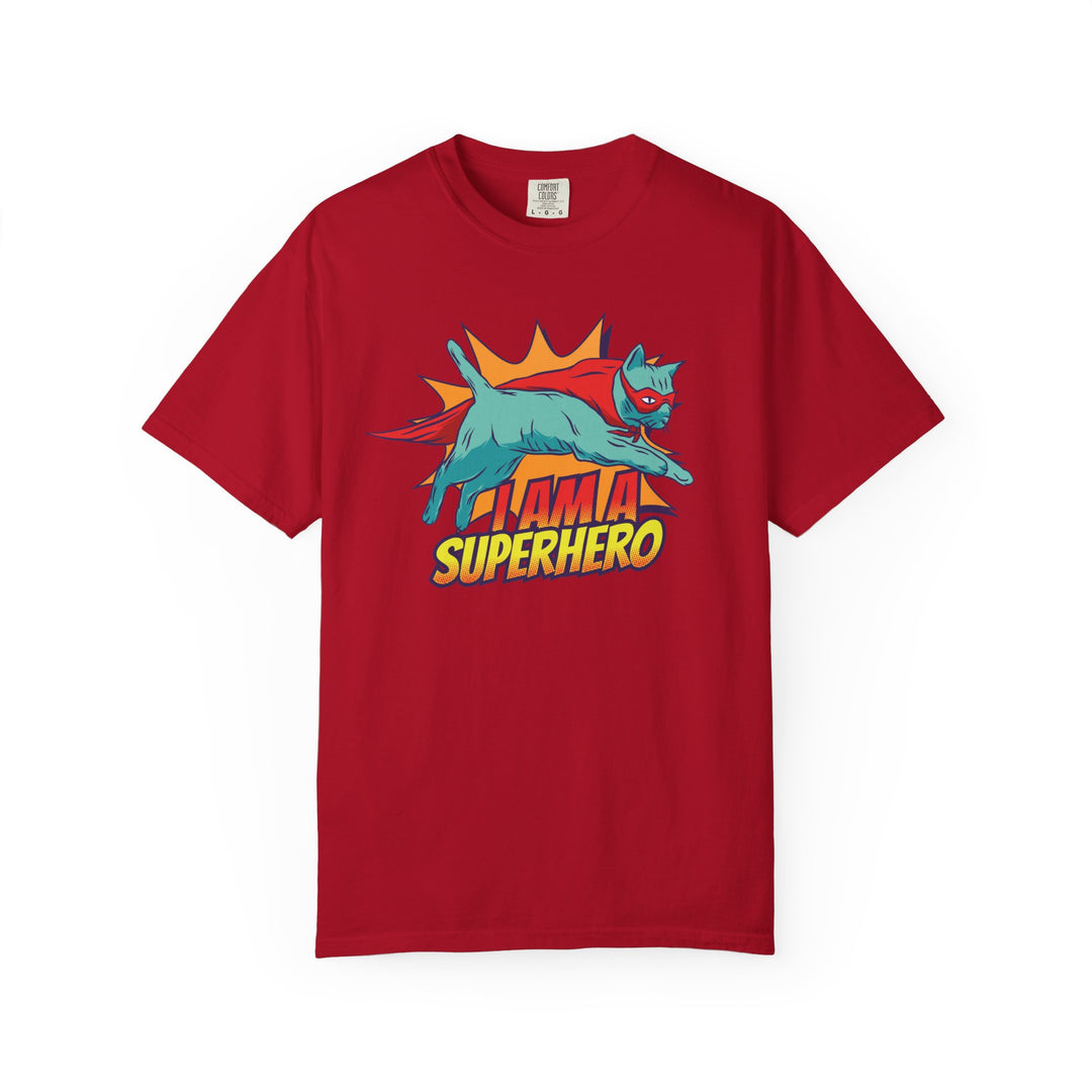 I Am a Superhero Cat T-Shirt — Retro Cat Graphic Tee