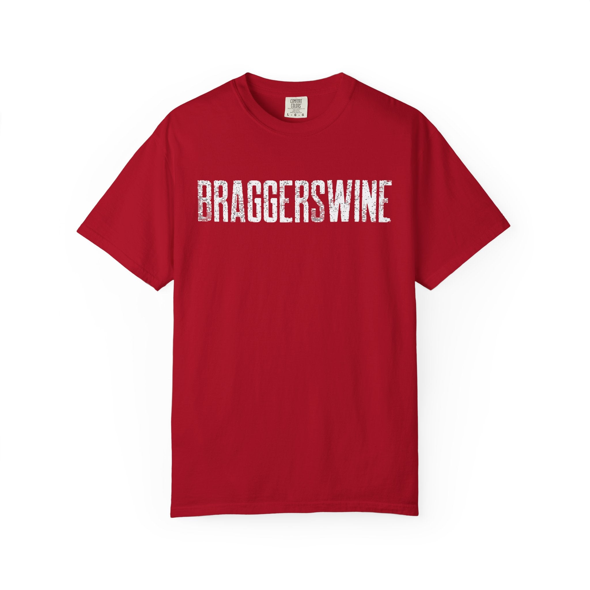 BraggerSwine Graphic Tee Bold Distressed Logo | Unisex Street Style T-Shirt