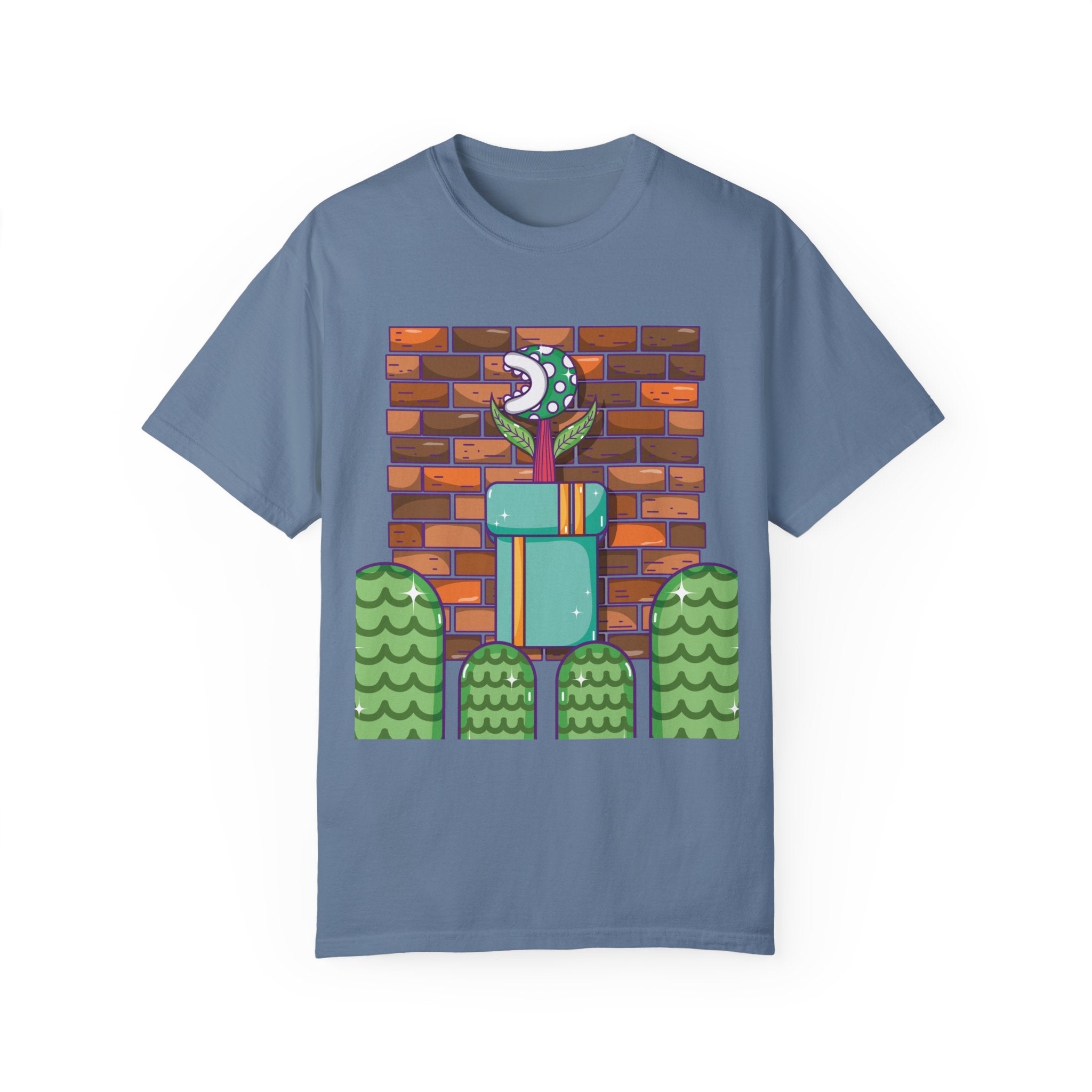 BraggerSwine Unisex Garment-Dyed T-Shirt - Video Game World