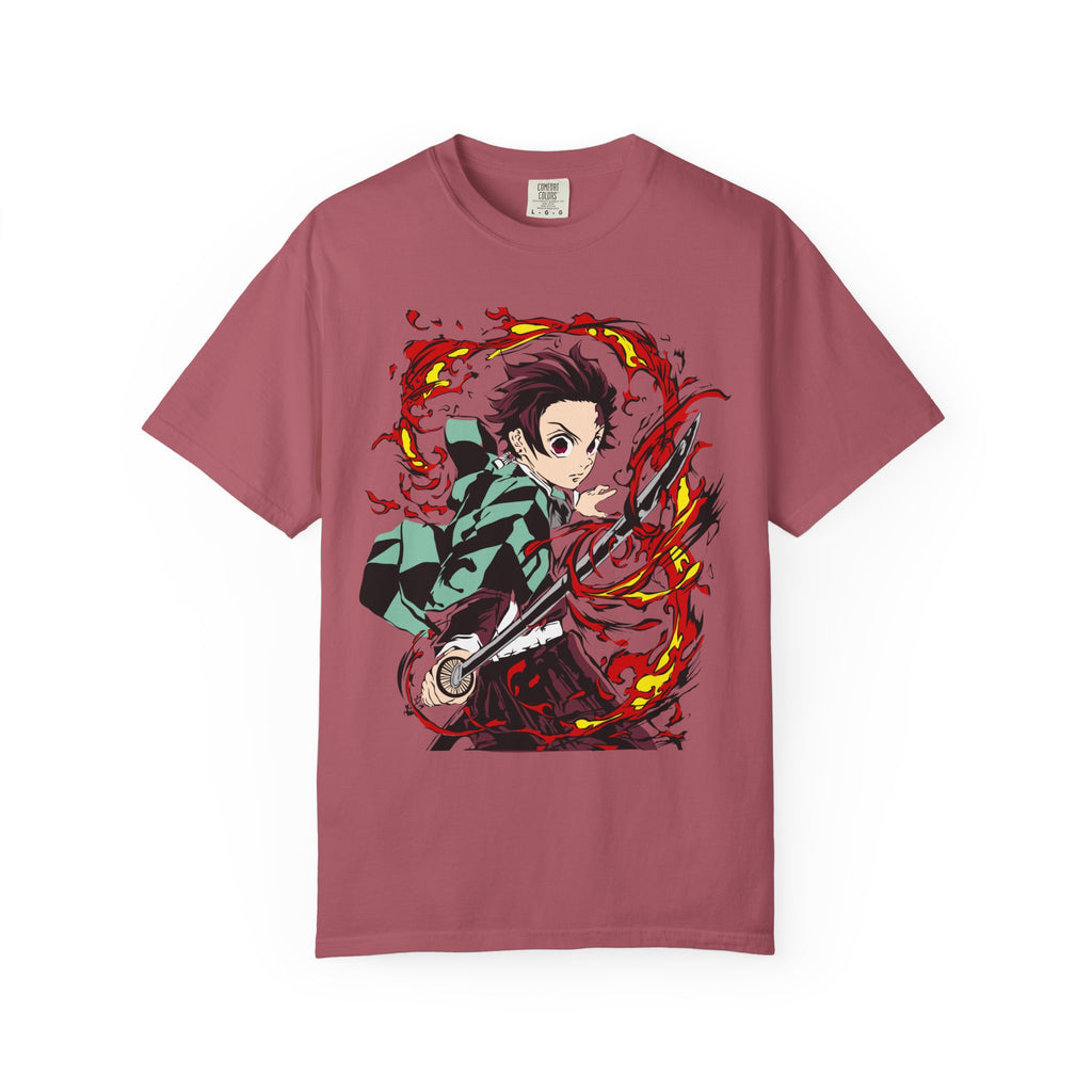 Anime Demon Slayer T-Shirt — Kamado Tanjiro Action Graphic Tee