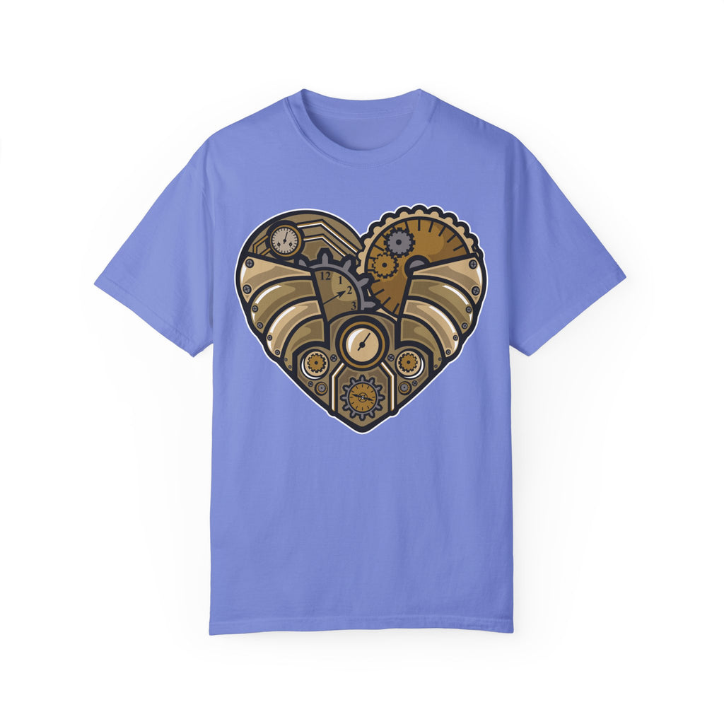 BraggerSwine Unisex Garment-Dyed T-Shirt - Steam Punk Heart