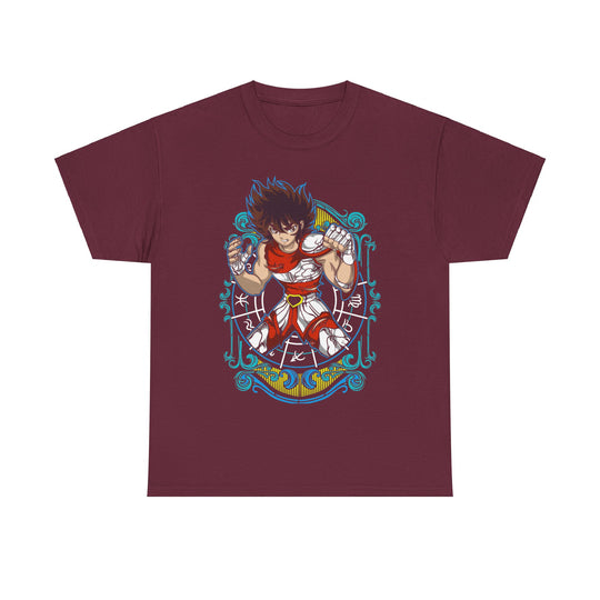 Seiya de Pegaso Cosmos Unisex Heavy Cotton Tee