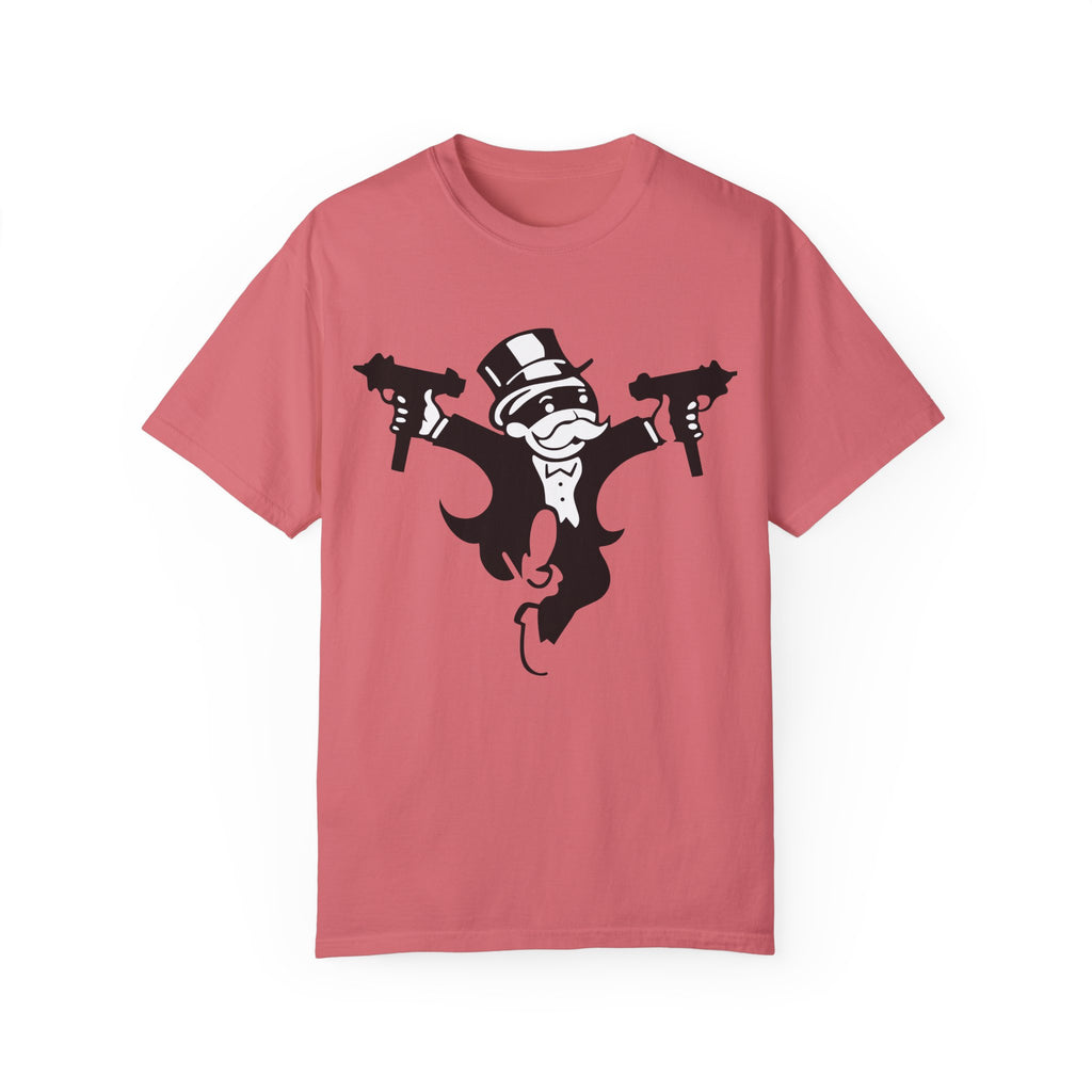 BraggerSwine Unisex Garment-Dyed T-Shirt - Monopoly Gangster
