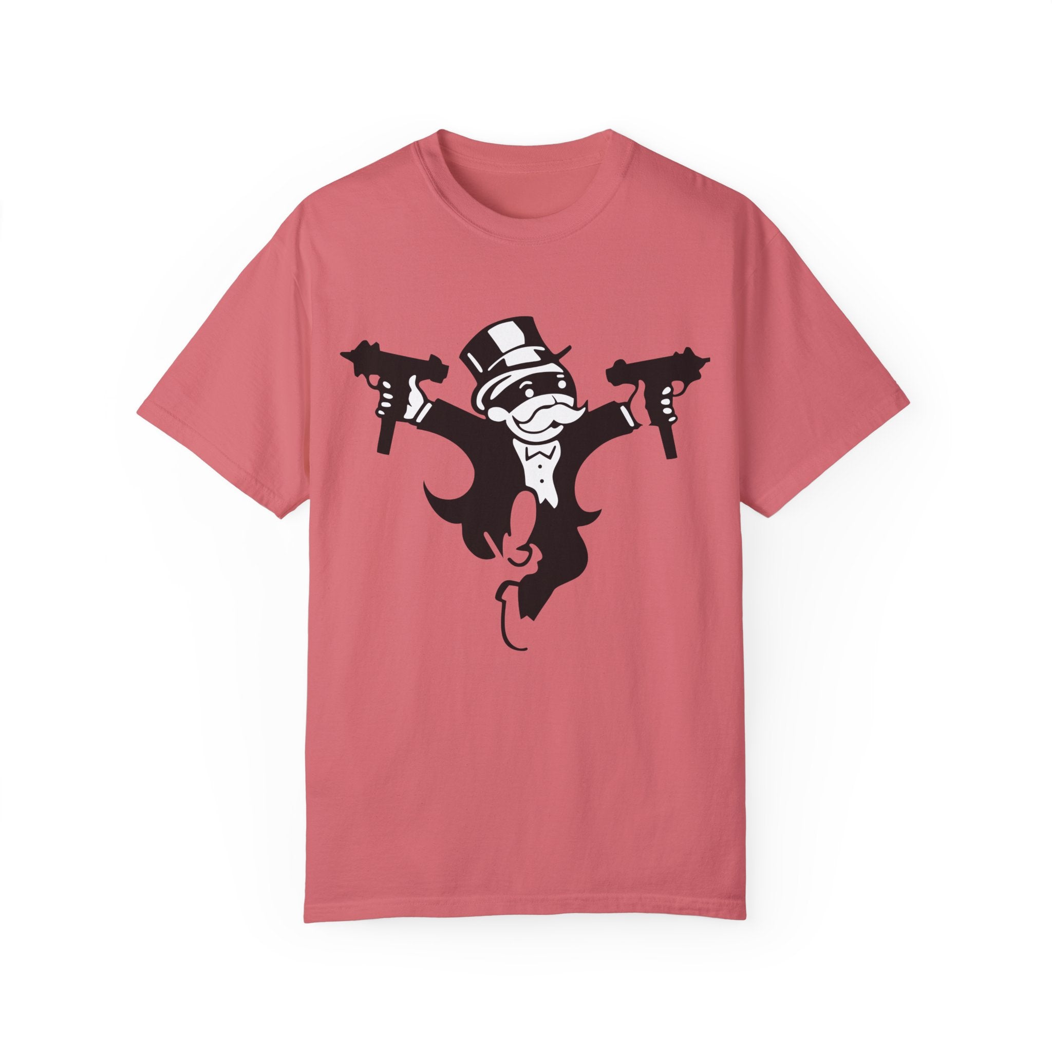 BraggerSwine Unisex Garment-Dyed T-Shirt - Monopoly Gangster