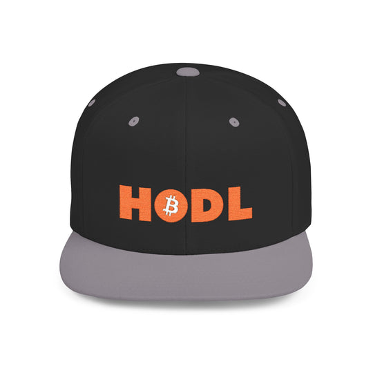 HODL Snapback Hat — Flat Bill Crypto Cap
