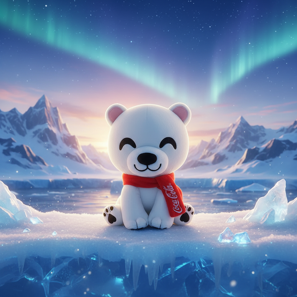 Youtooz Coca-Cola Polar Bear 9-Inch Plush