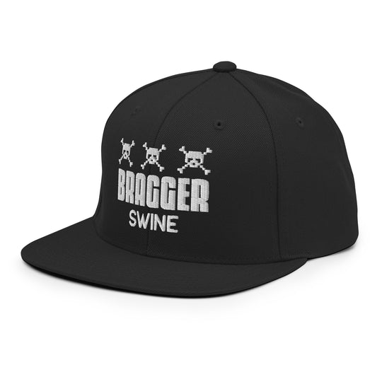 BraggerSwine Game Over Snapback Hat