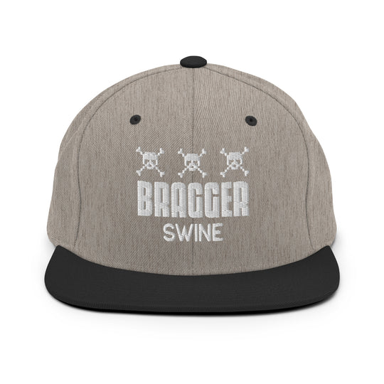 BraggerSwine Game Over Snapback Hat