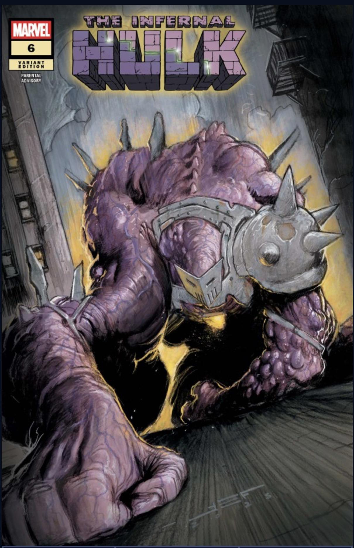 Infernal Hulk #6 Juan Ferreyra Foreshadow Variant – Marvel Comics
