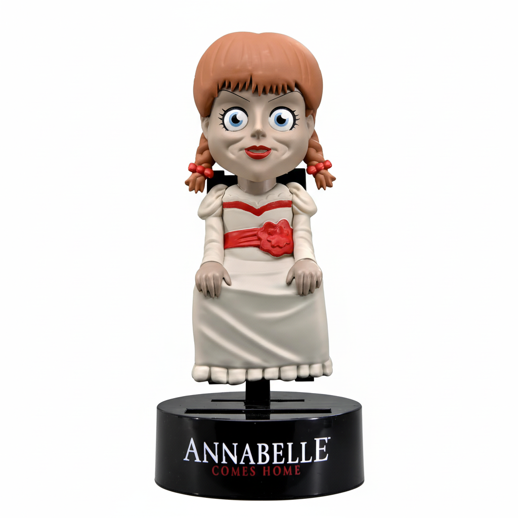 The Conjuring Universe Annabelle Solar-Powered Body Knocker | Horror Movie Collectible Figure