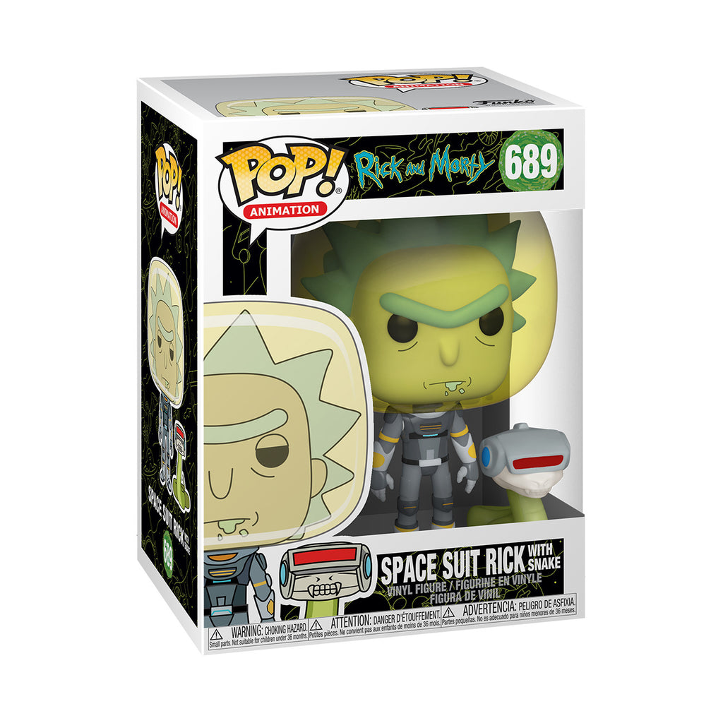 Rick and Morty Space Suit Rick With Snake Funko Pop! Vinyl Figure #689