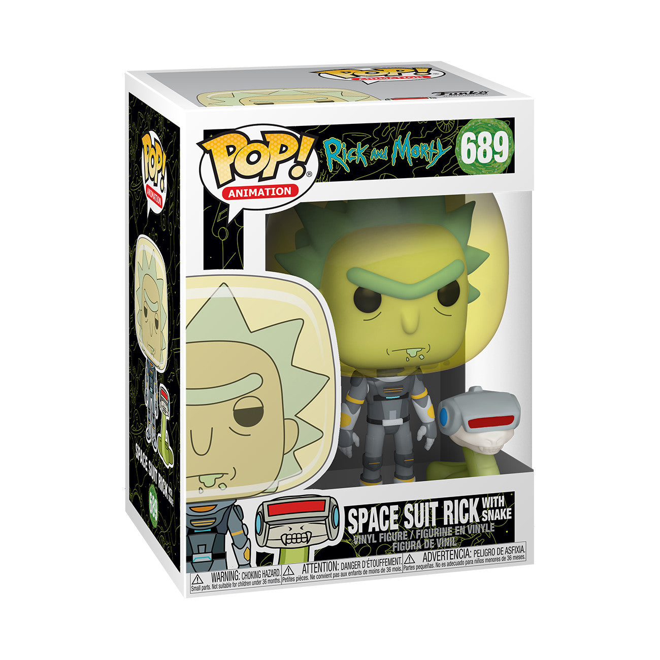 Rick and Morty Space Suit Rick With Snake Funko Pop! Vinyl Figure #689