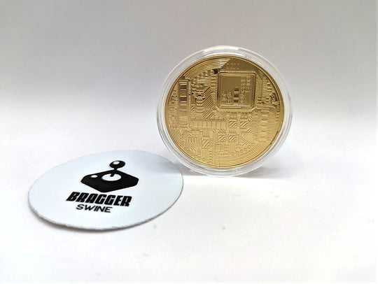 Bitcoin Commemorative Coin: Collectible with Display Case (BTC)