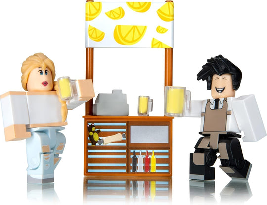 Roblox Adopt Me: Lemonade Stand Includes Exclusive Virtual Item 7 Pieces Figures