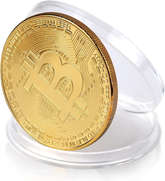 Bitcoin Commemorative Coin: Collectible with Display Case (BTC)