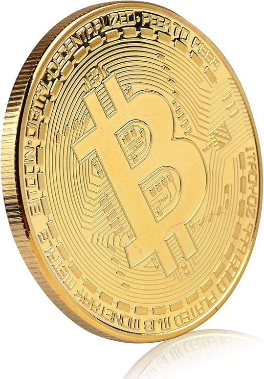 Bitcoin Commemorative Coin: Collectible with Display Case (BTC)