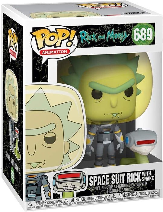 Rick and Morty Space Suit Rick With Snake Funko Pop! Vinyl Figure #689