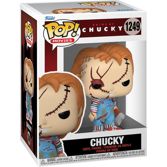 Funko Pop Movies - Bride of Chucky - Chucky With Axe Horror Vinyl Figure # 1249