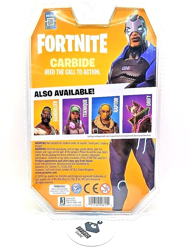Fortnite Solo Mode Core 4" Action Figure Pack, Carbide Online Game Fortnite
