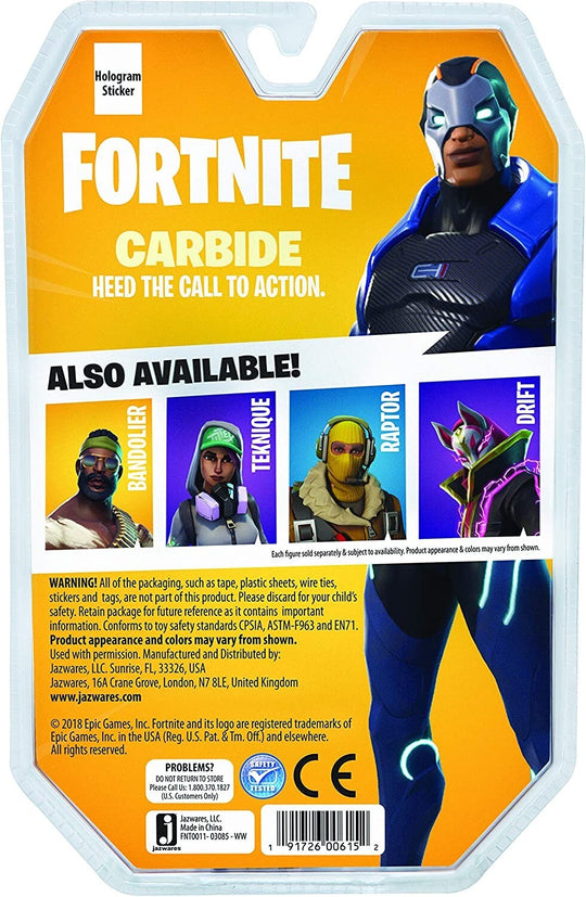 Fortnite Solo Mode Core 4" Action Figure Pack, Carbide Online Game Fortnite