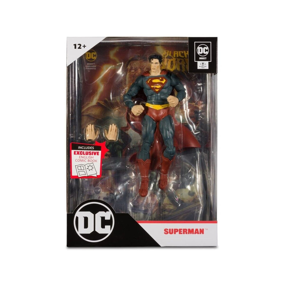 Black Adam Superman Page Punchers 7-Inch Action Figure with Comic Book