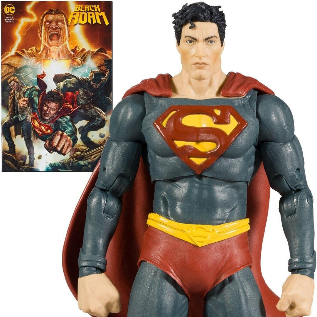 Black Adam Superman Page Punchers 7-Inch Action Figure with Comic Book