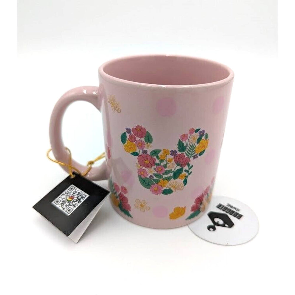 Disney's Minnie Mouse Peek-a-Boo 11oz Pink Coffee Mug Flowers Monogram Cup